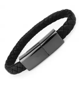 Мужской браслет-кабель USB type-C Everiot CB-MJ-0001-typeC из кожи