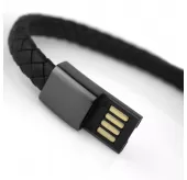 Мужской браслет-кабель USB type-C Everiot CB-MJ-0001-typeC из кожи