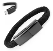 Мужской браслет-кабель USB type-C Everiot CB-MJ-0001-typeC из кожи