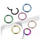 Кольцо кликер из стали PiercedFish PC3-RD серьга для пирсинга септума, трагуса и хеликса, брови, губ, сосков, пупка (от 6 мм до 12 мм)