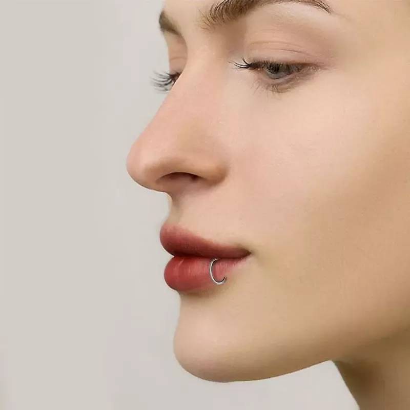 Кольцо кликер из стали PiercedFish PC3-RD серьга для пирсинга септума, трагуса и хеликса, брови, губ, сосков, пупка (от 6 мм до 12 мм)