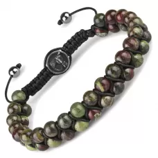 Браслет Шамбала Everiot Select LNS-2249 из яшмы с подковой