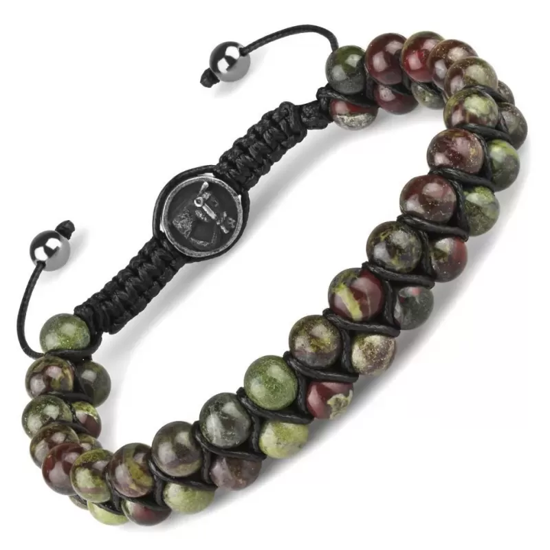 Браслет Шамбала Everiot Select LNS-2249 из яшмы с подковой