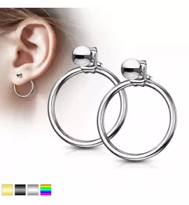 Женские стальные серьги с подвесками-кольцами TATIC SE3559