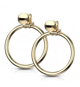 Женские стальные серьги с подвесками-кольцами TATIC SE3559