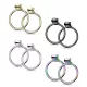 Женские стальные серьги с подвесками-кольцами TATIC SE3559