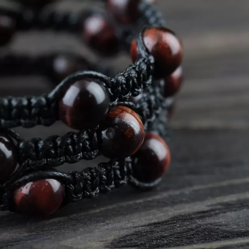 Браслет-спираль Everiot Select LNS-0109 из камня бычий глаз