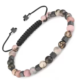 Браслет Everiot Select LNS-2277 Шамбала из гематита и родонита