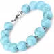 Женский браслет Everiot Select LNS-0236 из бусин натуральной бирюзы