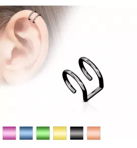 Стальной кафф 7 мм (клипса, обманка) на хеликс TATIC RSFXT-01 имитация пирсинга хряща уха