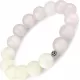 Женский браслет из розового кварца и перламутра на резинке Everiot Select LNS-2122