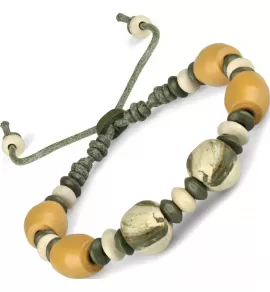 Браслет из бусин Everiot VD-MJ-1807 желто-зеленый