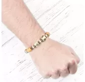 Браслет из бусин Everiot VD-MJ-1807 желто-зеленый