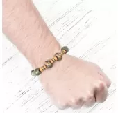 Браслет из бусин Everiot VD-MJ-1807 желто-зеленый