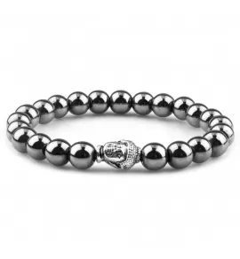 Браслет Everiot STB-MJ-1755 из гематита с головой Будды