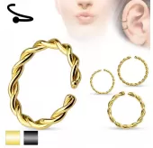Серьга кольцо из стали PiercedFish RX6 для пирсинга септума, трагуса и хеликса, носа, уха, брови