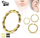 Серьга кольцо из стали PiercedFish RX6 для пирсинга септума, трагуса и хеликса, носа, уха, брови