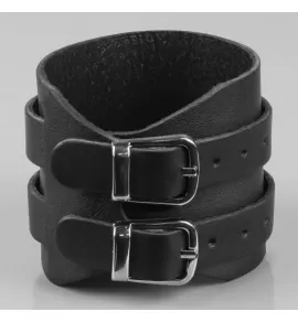 Кожаный браслет мужской Scappa A-103 черный