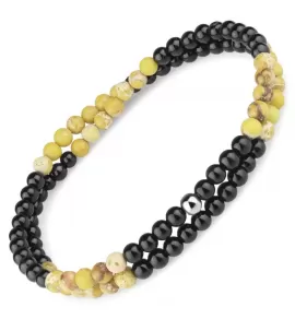 Браслет в два оборота Everiot Select LNS-2280 из агата и яшмы