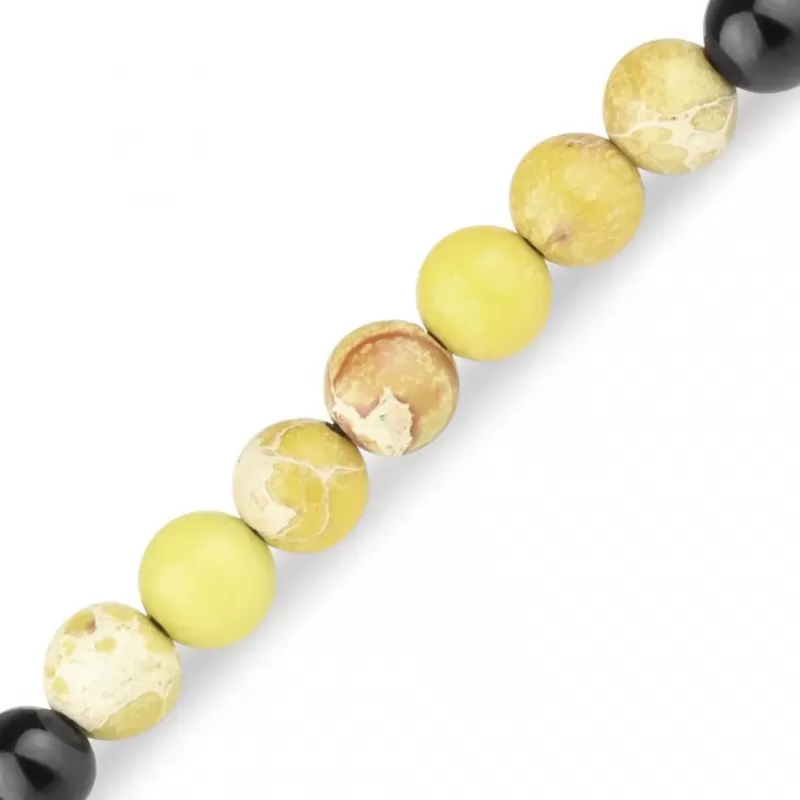 Браслет в два оборота Everiot Select LNS-2280 из агата и яшмы