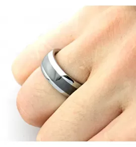 Мужское кольцо из карбида вольфрама CARRAJI RTU-114