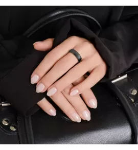 Кольцо из стали TATIC RSS-4330 матовое черного цвета