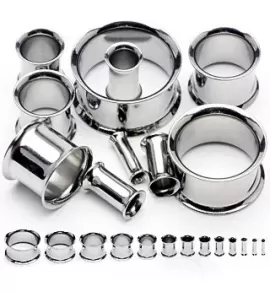 Тоннель (растяжка) в ухо PiercedFish PSDF из хирургической стали