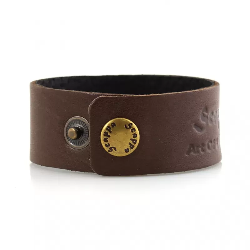Кожаный браслет мужской Scappa K-901 коричневый