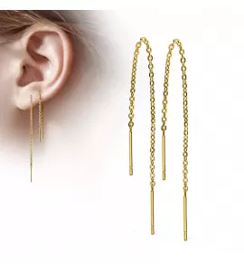 Женские серьги-протяжки из стали TATIC SE3369 цепочки