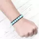 Плетеный браслет ручной работы Everiot Select LNS-3068 из бирюзы