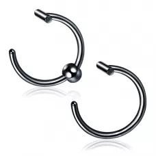Набор 2 шт. серьга для имитации пирсинга PiercedFish SET-RSFX-0022-K из стали, на хрящ ух, хеликс, губу, нос