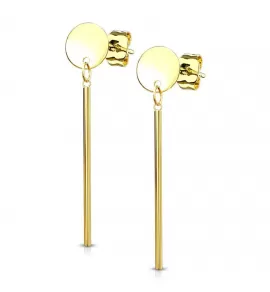 Женские висячие серьги "Палочки" из стали TATIC SE3626
