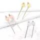 Женские висячие серьги "Палочки" из стали TATIC SE3626