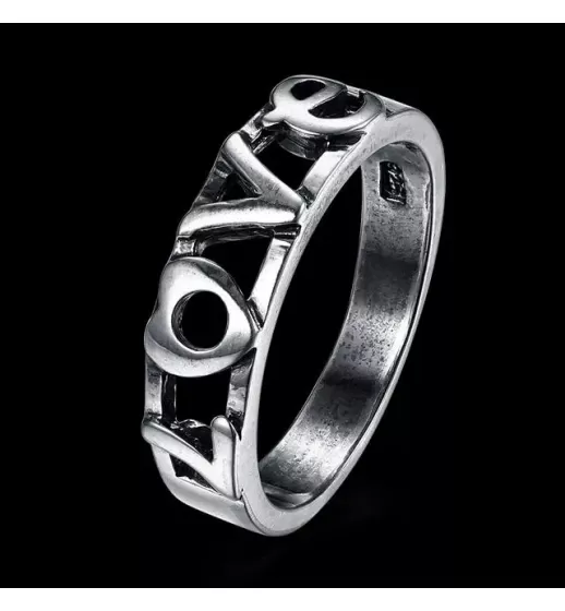 Женское кольцо Everiot из стали RA-XP-13712 с романтичной надписью "LOVE"