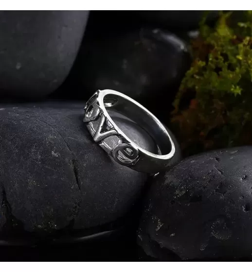 Женское кольцо Everiot из стали RA-XP-13712 с романтичной надписью "LOVE"
