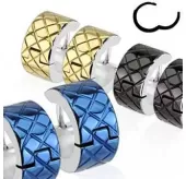 Серьги-кольца TATIC SE2722 из стали с узором