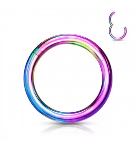 Кольцо кликер из титана Pirslab RHT4-W серьга для пирсинга септума, трагуса и хеликса, брови, губ, пупка (от 6 мм до 10 мм)