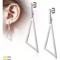 Женские висячие серьги из стали TATIC SE3783 в форме треугольника