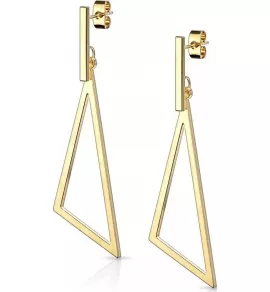 Женские висячие серьги из стали TATIC SE3783 в форме треугольника