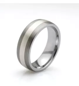 Кольцо из вольфрама  Lonti TU-110S полосатое