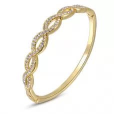 Браслет ROZI BC-08750B с плетением и фианитами