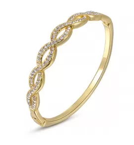 Браслет ROZI BC-08750B с плетением и фианитами