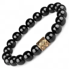 Браслет из черного агата Everiot Select LNS-2187 на резинке