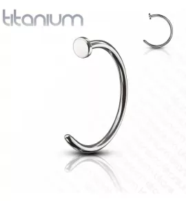 Серьга полукольцо для пирсинга носа Pirslab T23NOH1 из титана