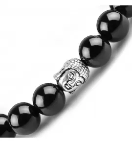 Браслет Everiot STB-MJ-1761 из оникса с головой Будды