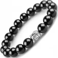 Браслет Everiot STB-MJ-1761 из оникса с головой Будды
