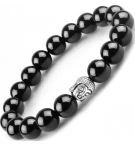 Браслет Everiot STB-MJ-1761 из оникса с головой Будды