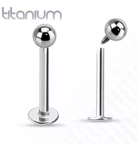 Титановая серьга лабрет для пирсинга уха, губ, носа Pirslab TIL