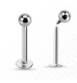 Титановая серьга лабрет для пирсинга уха, губ, носа Pirslab TIL