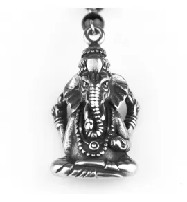 Розарий из агата и гематита с подвеской Ганеша Everiot Select LNS-2102